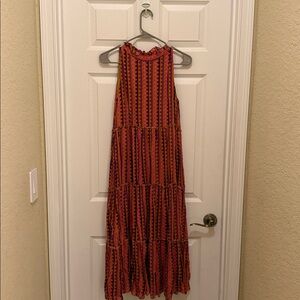 Oliphant Pink and Purple Maxi Dress